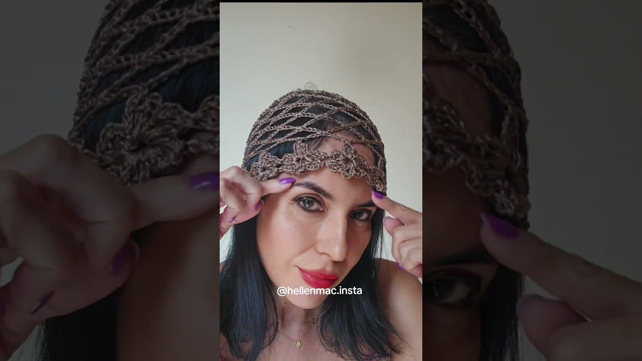 TOUCA DE CROCHÊ HEADPIECE