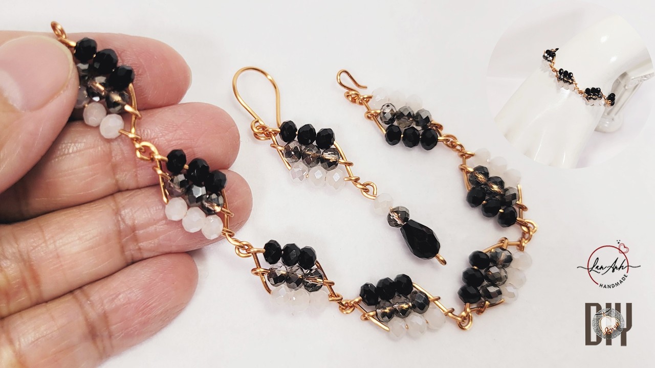 Rhombus Bracelets and Earrings | DIY Geometric Jewelry 1136 - YouTube