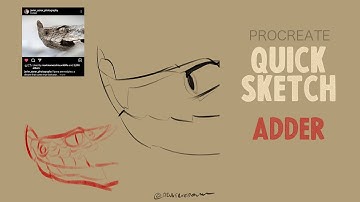 2D Drawing in Procreate | Snake