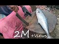 Vanjaram Fish Boneless Cutting & Chopping in Asian fish market