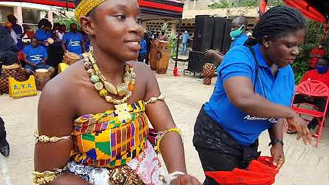 Adwoa Yeboah Agyei Adowa/kete group gives excellent performance during Sikapa's funeral