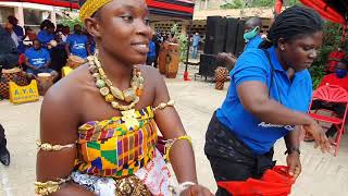 Adwoa Yeboah Agyei Adowa/kete group gives excellent performance during Sikapa's funeral