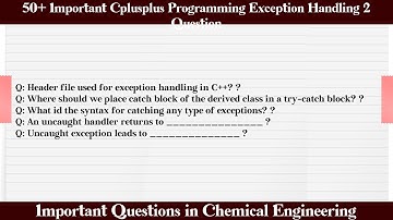 MCQ Questions Cplusplus Programming Exception Handling 2 with Answers