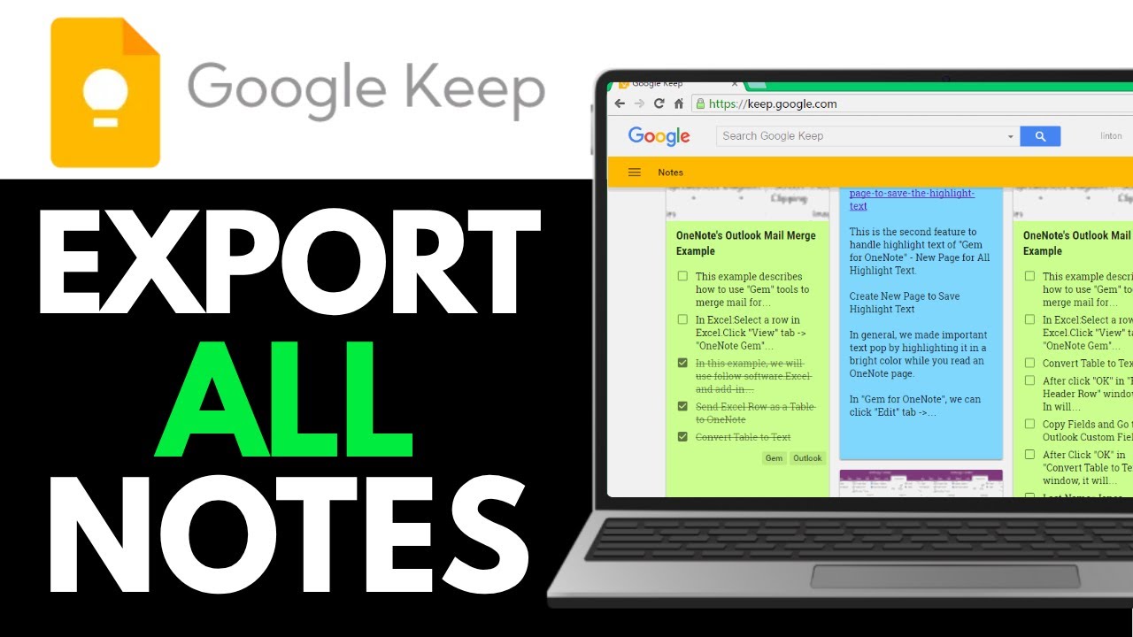 How to Export All Your Google Keep Notes 2 Methods (SIMPLE STEP)