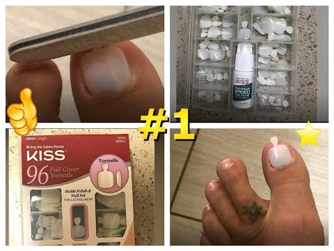 DIY KISS Full Cover Toenails - OMG My Toenail Fell off on Vacation   Heres my quick fix