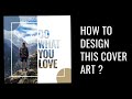 How to design cover art post with transparent text | Figma | Tutorial