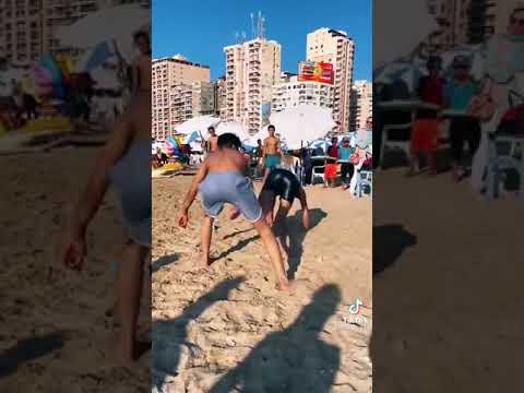 شوفتو حد عمل مطارده قبل كده في البحر حمو إيهاب استوري