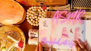 ASMR Scrapbooking PinkTheme  w. Fireplace Sounds✨