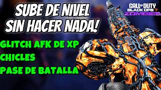 NUEVO GLITCH SUBE DE NIVEL TUS ARMAS EN AFK XP CHICLES Y PASE DE BATALLA BO7 ZOMBIES
