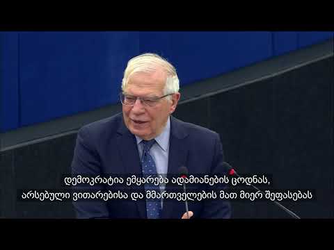 ჯოზეფ ბორელის გამოსვლა ევროპარლამენტში, უკრაინის წინააღმდეგ რუსეთის აგრესიასთან დაკავშირებით