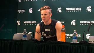 Brian Lewerke on his 61-yard touchdown run against Western Michigan