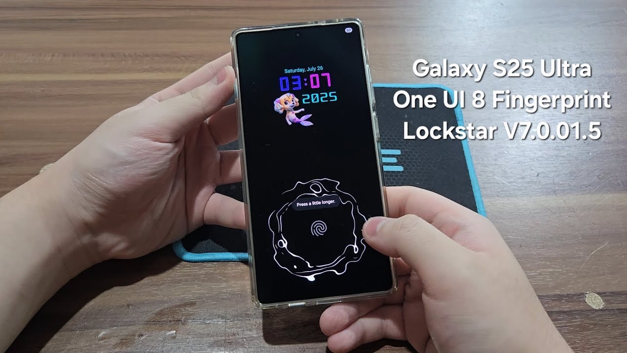 The new One UI 8 Fingerprint Animation on Galaxy S25 Ultra!