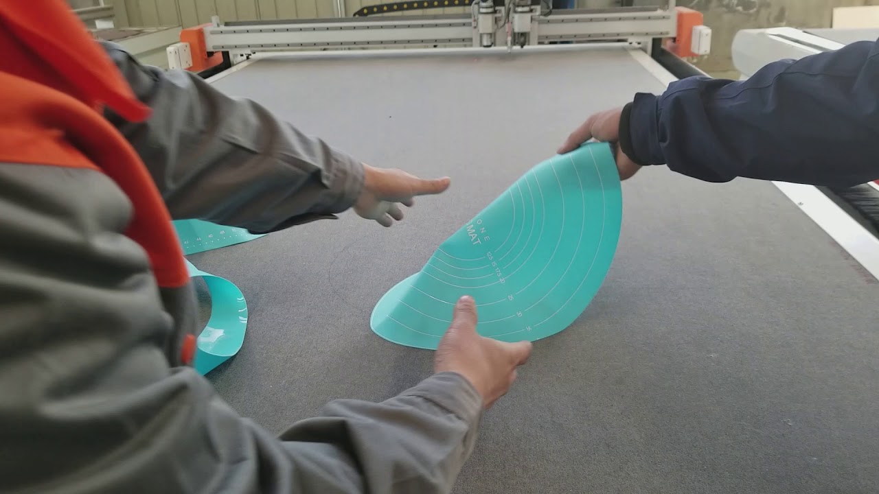 [LXSHOW Laser] Round knife cutting silica gel YouTube