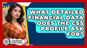 What Detailed Financial Data Does The CSS Profile Ask For? - Asian American Student Success