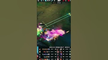 Qingtian K’Sante SoloKill Zika Camille - TES vs LNG 2023 LPL Spring Split #shorts