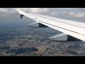 Approach and landing at Krakow airport - Germanwings A319