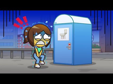Jo Needs To Pee! | Funny Bathroom Situations | emojitown