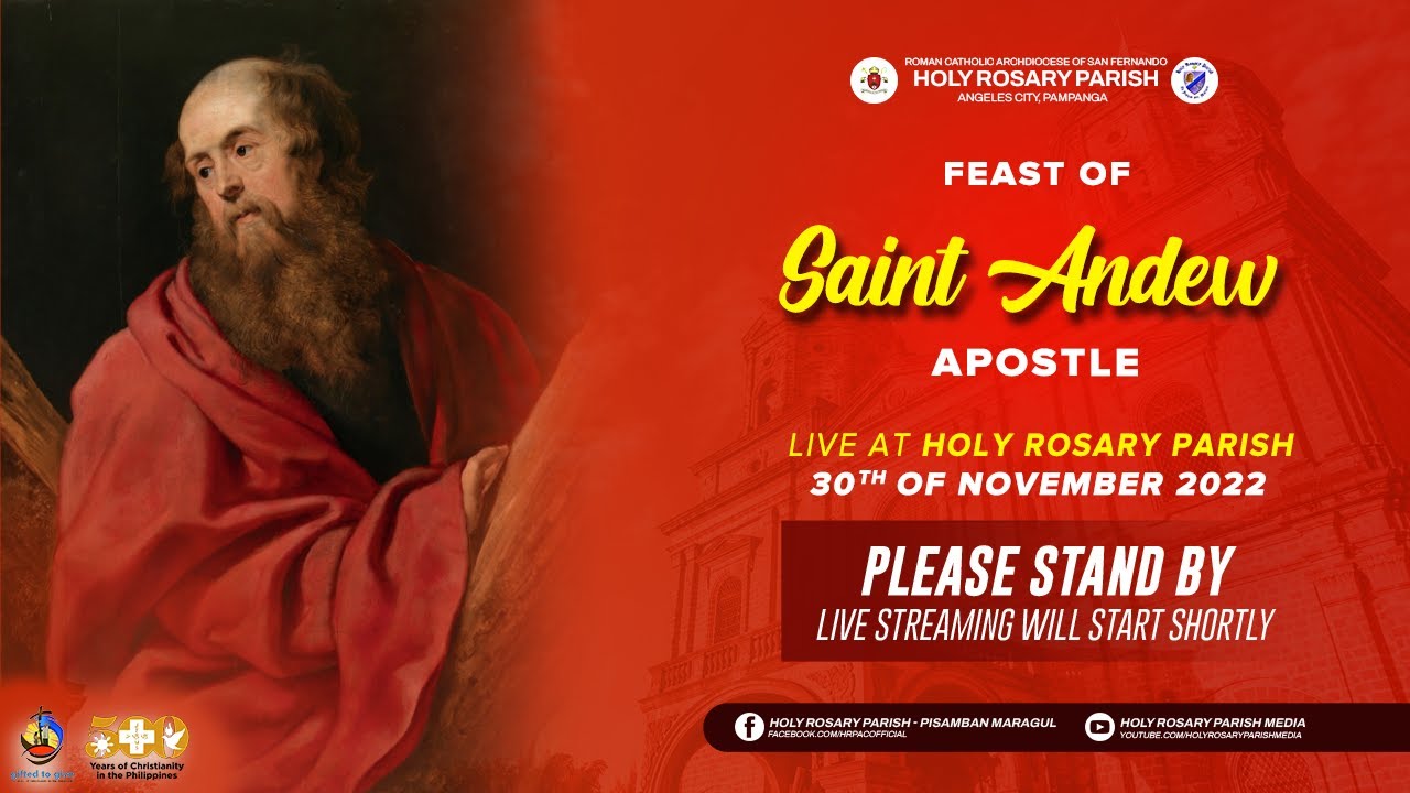Feast of Saint Andrew, Apostle | 30 November 2022 | Angeles City - YouTube