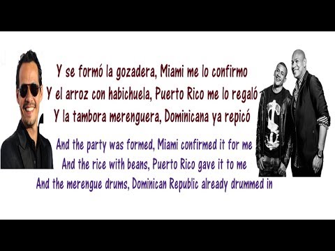Gente De Zona - La Gozadera Lyrics English And Spanish Ft Marc Anthony - Translation x Meaning