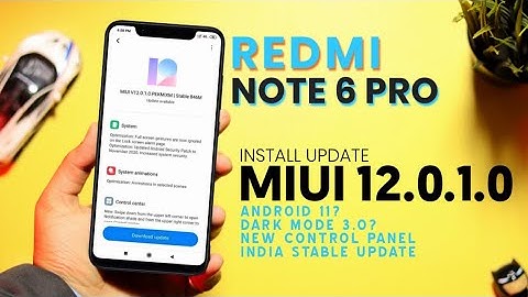 OFFICIAL Redmi Note 6 Pro MIUI 12.0.1.0 India Stable Update | Dark Mode, Control Center & More..⚡⚡