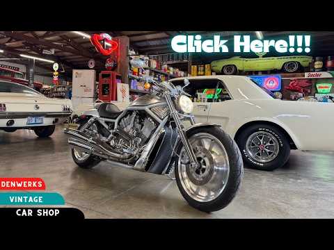 "NO RESERVE" 2002 Harley Davidson V-ROD - 8800 Original Miles - DENWERKS - BaT