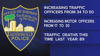 JSO says more officers will be on the roads after the city marked its 100th traffic death this year