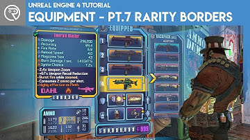 Unreal Engine 4 Tutorial - Equipment - Part 7 Rarity Borders