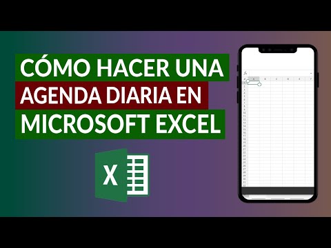 Cómo Hacer una Agenda Diaria en Microsoft Excel - Paso a Paso