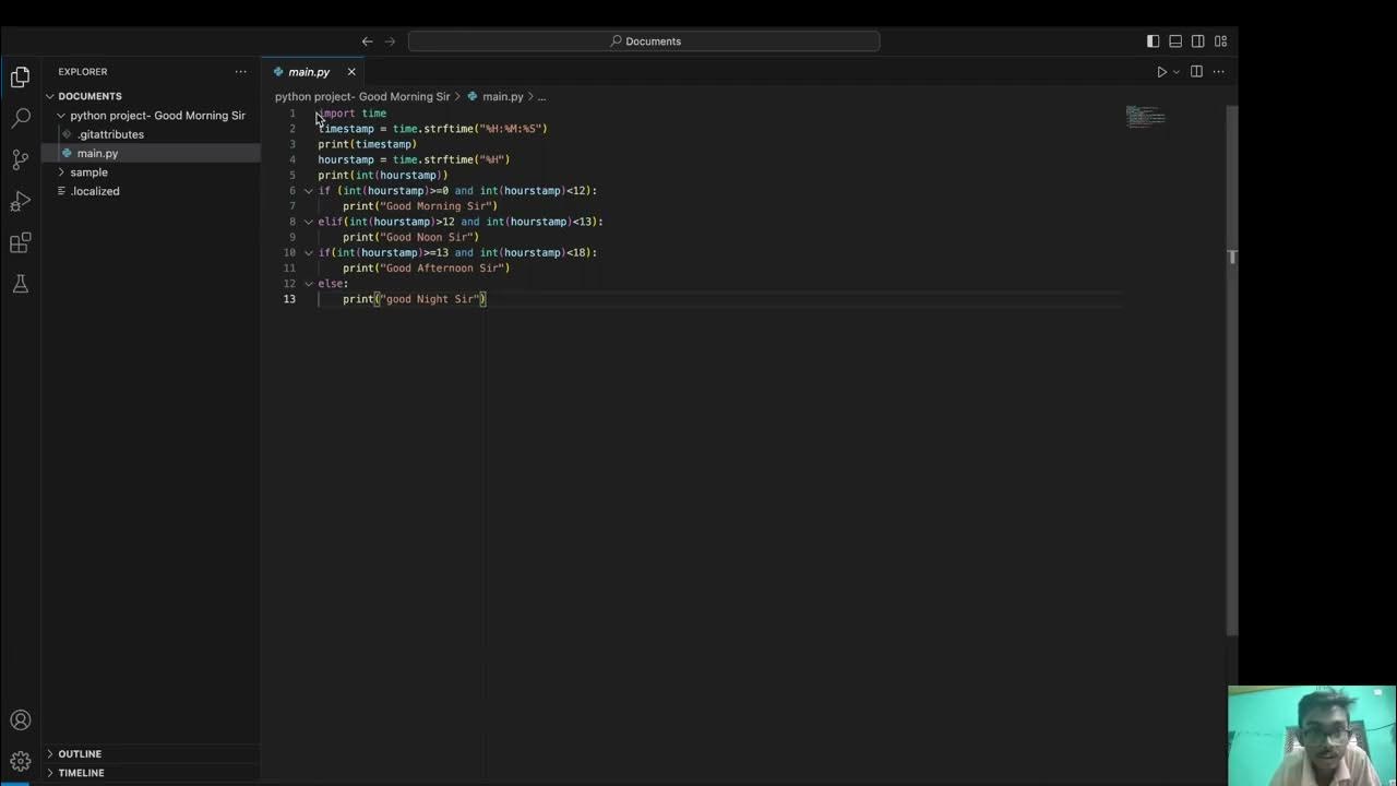 Good Morning Sir: Python - YouTube