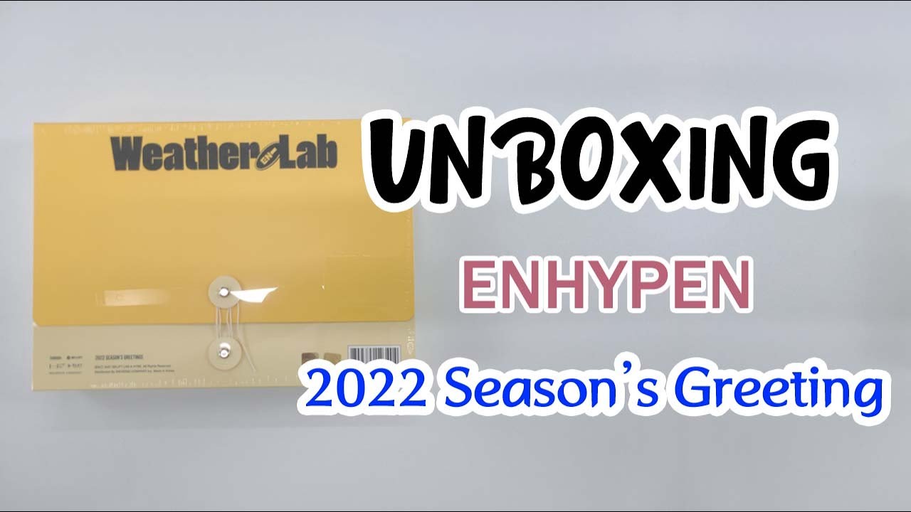 UNBOXING ENHYPEN  SEASON'S GREETINGS 엔하이픈   YouTube