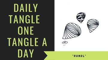 Daily Tangle -  Rundl  |How to draw...|