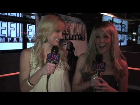 Matt Lanter & Tristan Wilds at Battlefield Bad Company 2 Party with Chelsea Briggs Katie Krause