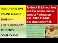 ENGLISH FOR COMP STUDENTS - THE EARLIER LIVESTREAM WAS INTERRUPTED DUE TO NETWORK