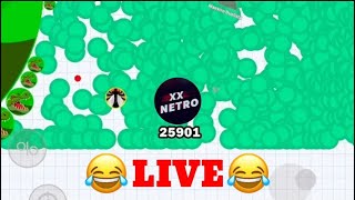 🔴بث نيترو-دعس المنوااااب😂Netro Agario Live🔴