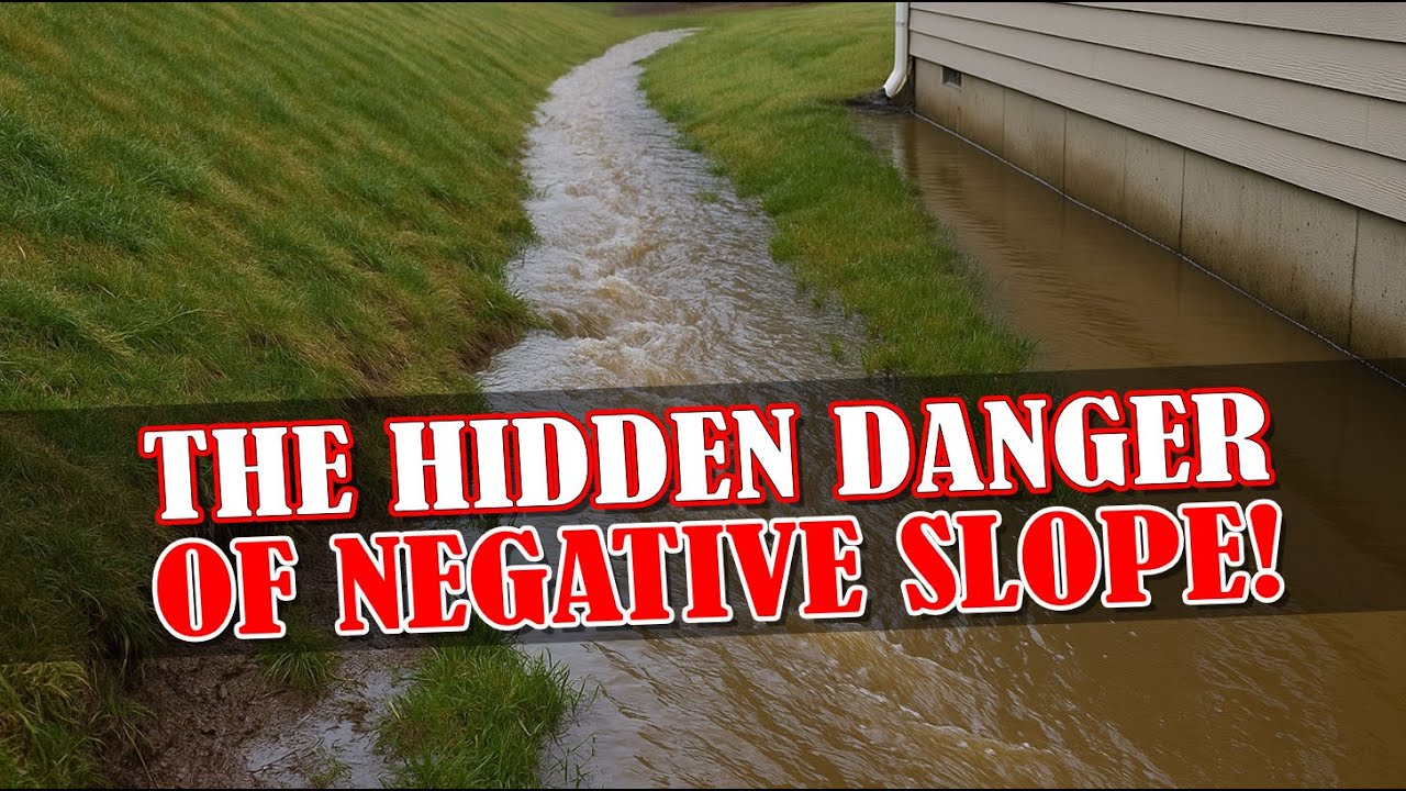 Negative Slope Yard Fix, Curtain French Drain: FULL Tutorial