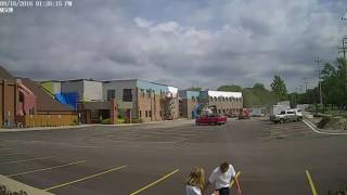 September 16, 2016 notice the installation foam on the second story....