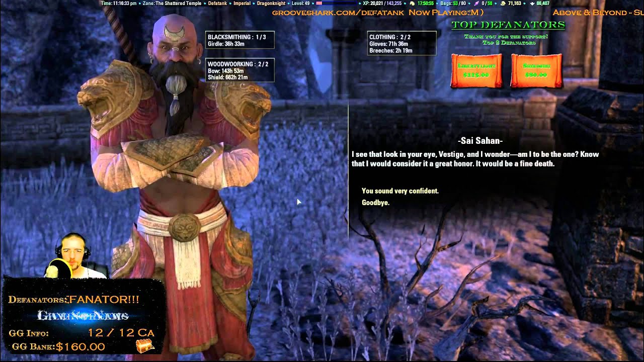 Defatank Completes Main Story Line of ESO