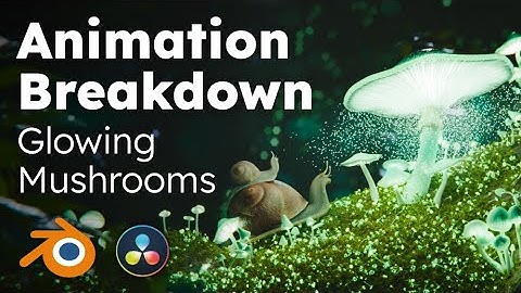 Fully Procedural Glowing Mushrooms – Blender Animation Breakdown
