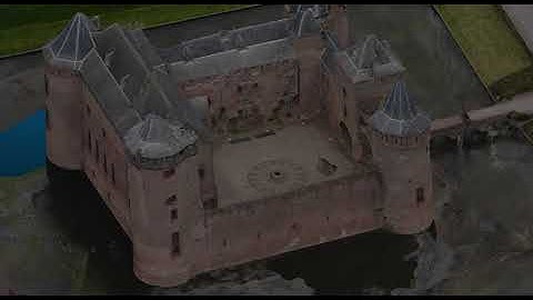 Muiderslot direct uit Meshroom met Cloudcompare animation plugin