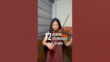 12 Violin Bowing Techniques!! #shorts