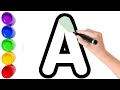 Learn to Draw the Alphabet A-Z: | preschool learning videos | Easy &amp; Fun for Beginners