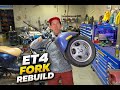 Rebuilding a Vespa ET4 from the Frame Up - PART 3 - Fork Rebuild