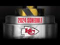 Chiefs 2024 schedule release  hydraulic press  kansas city chiefs