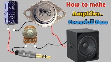 2N3055 Transistor से Amplifier kaisa banaya || घर पर Amplifier कैसे बनाएं || Rahul Mokhria