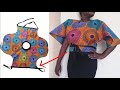 DIY Simple  Butterfly Top / Crop Top Tutorial /Easy Wrap blouse