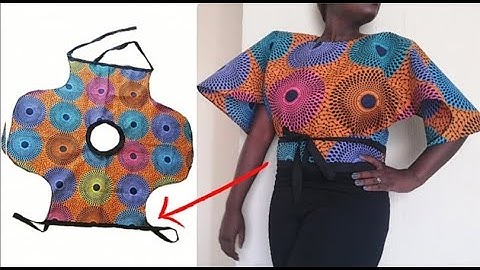 DIY Simple  Butterfly Top / Crop Top Tutorial /Easy Wrap blouse