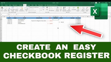 Create an Easy CHECKBOOK REGISTER in Excel (Simple Formulas for Keeping Track)