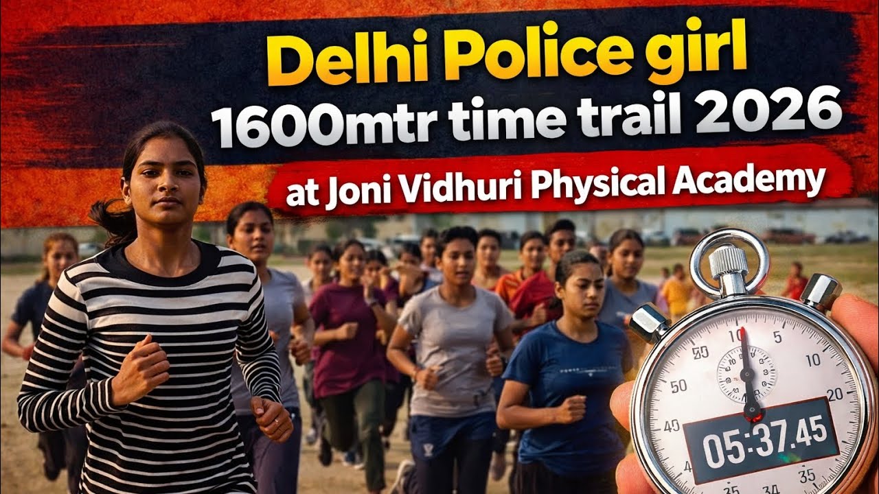 1group Delhi police girl 1600 mtr 