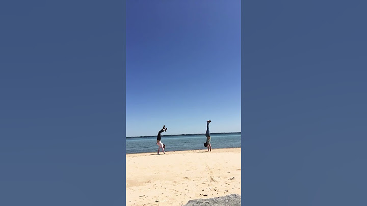 Handstands on the beach!!!!