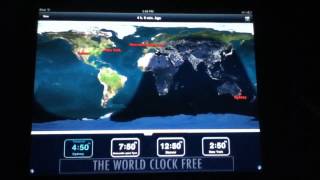 The World Clock Free iPad App Review screenshot 2